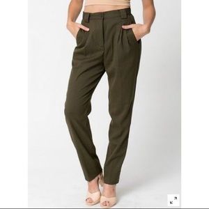 American Apparel Twill Pant Army Green